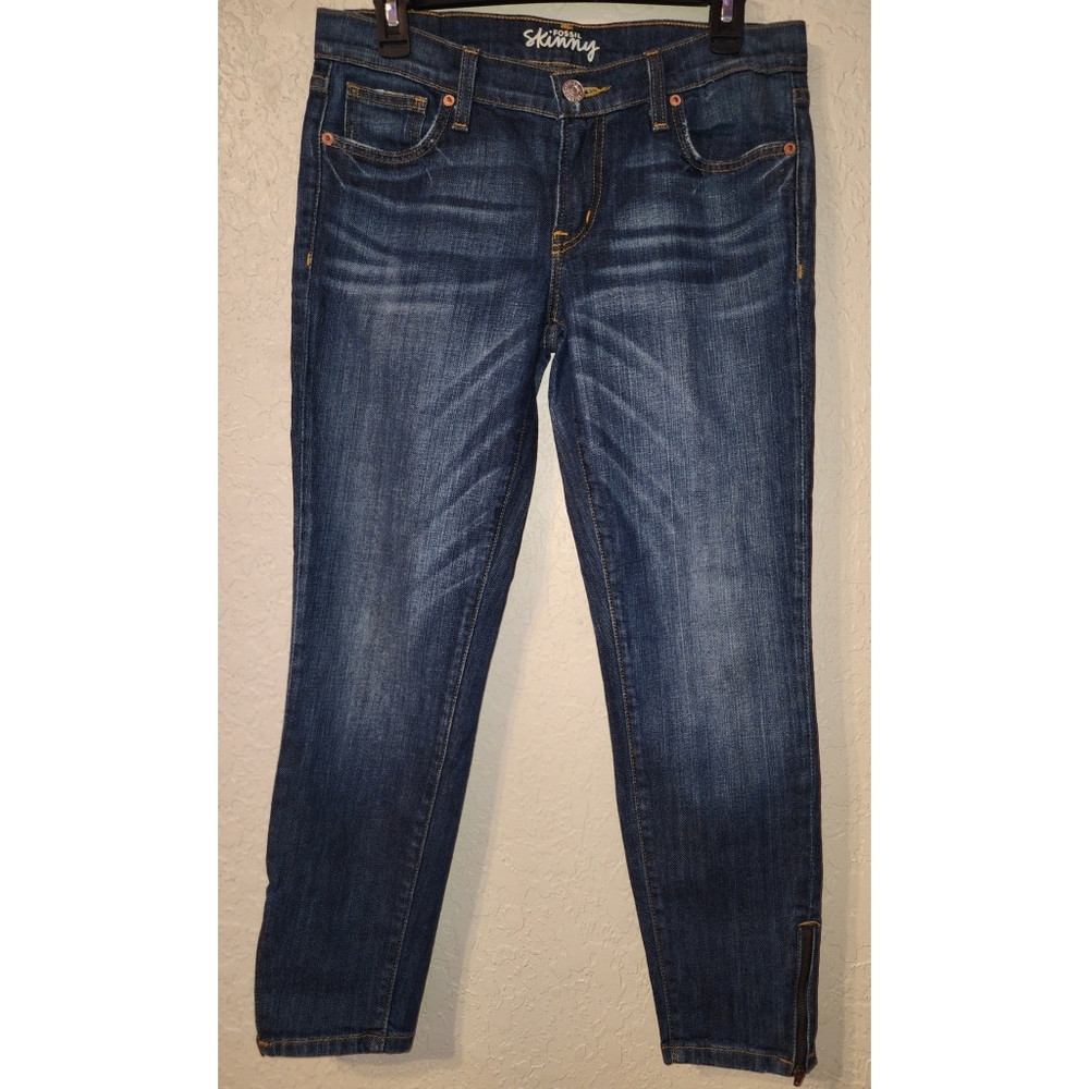 Fossil Women's Jeans Med Wash Skinny Size 29
